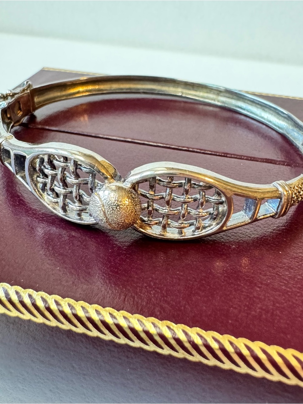 Vintage Novica Tennis Racket 6.75" MAX Bracelet 925 Sterling Silver Women's